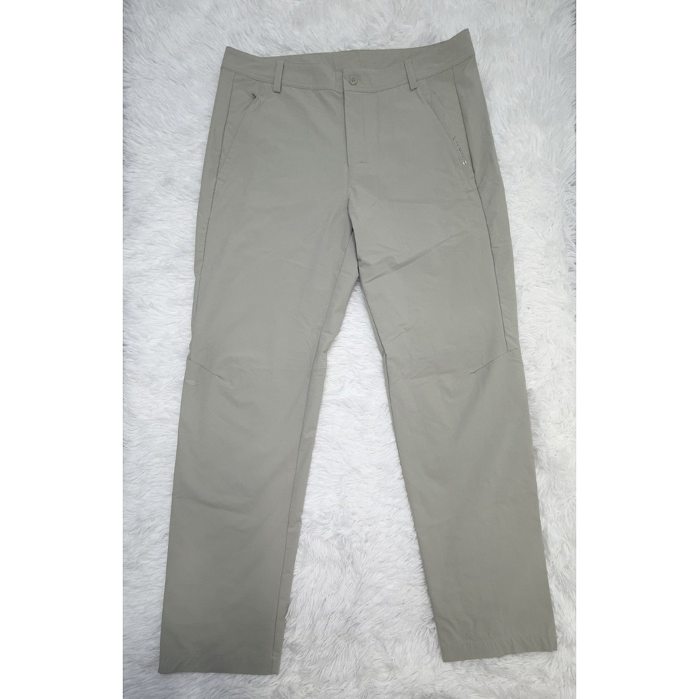 Li-Ning Men Outdoor Hiking Pants Beige Stretch Casual Athletic Trousers Size XXL
